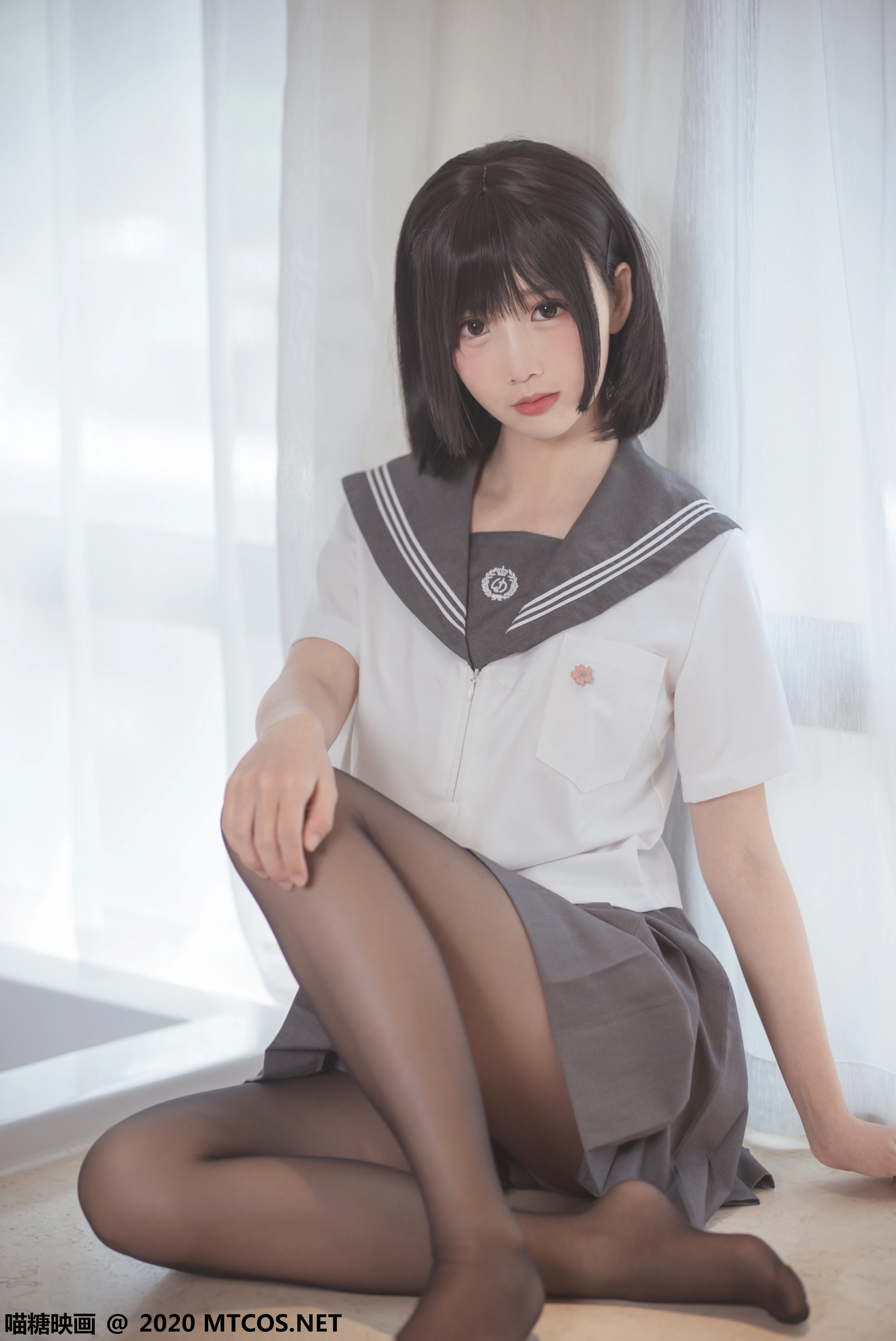 喵糖映画 - JKL.017 黑丝JK制服 1